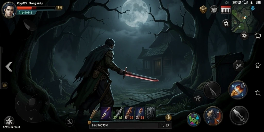 Screenshot menampilkan suasana mencekam dalam gameplay 369ZK.