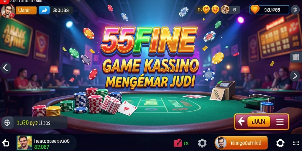 Gameplay seru dan menegangkan di 55FIVE, aplikasi Kasino terbaik.