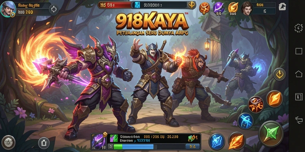 Gameplay seru dan mendalam dalam 918KAYA ARPG.