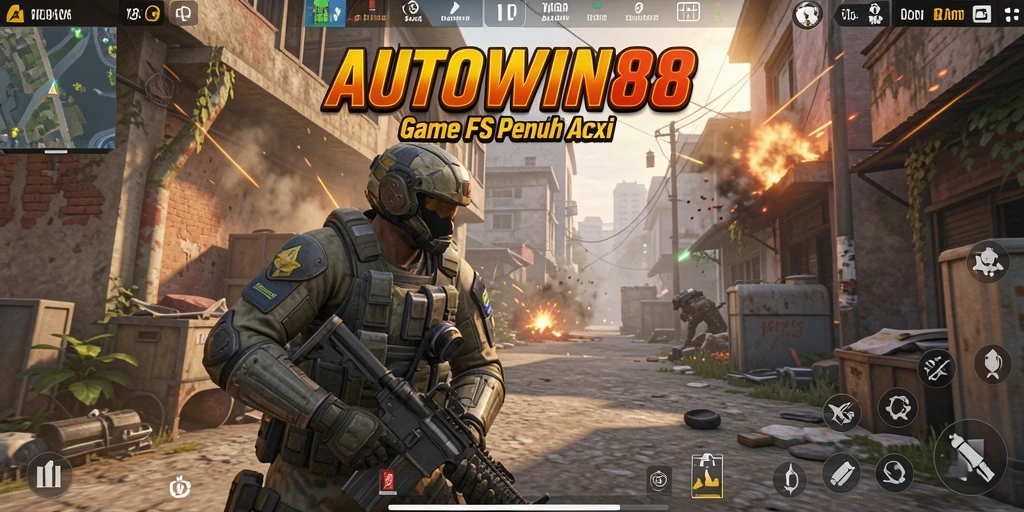 Gameplay seru di AUTOWIN88 dengan aksi tembak-menembak intens.