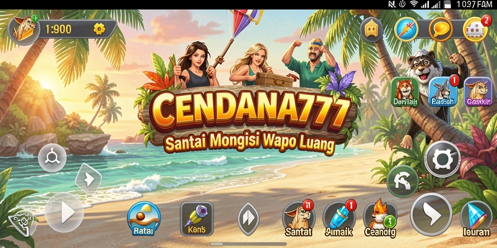Tampilan gameplay CENDANA777 yang penuh warna dan interaktif.
