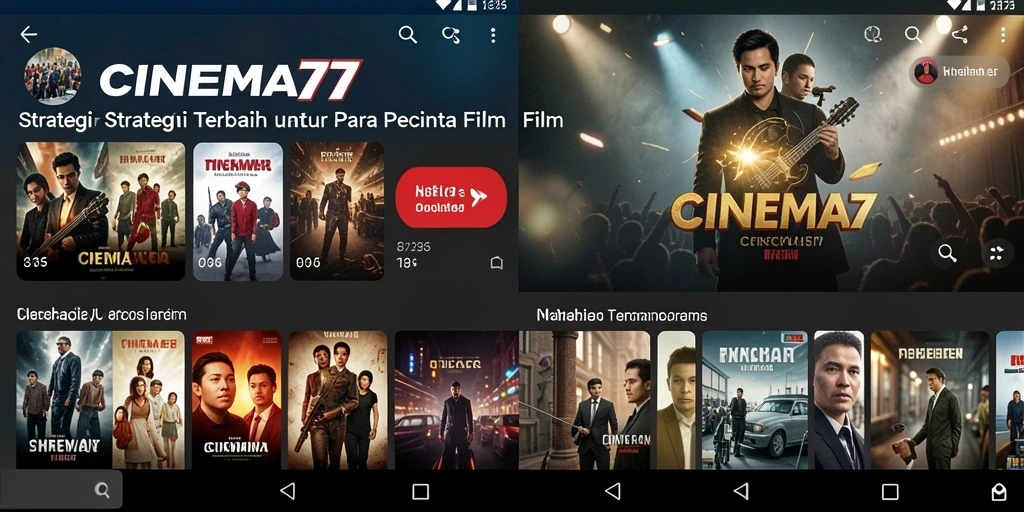 Screenshot utama menunjukkan gameplay strategi menegangkan di CINEMA77.
