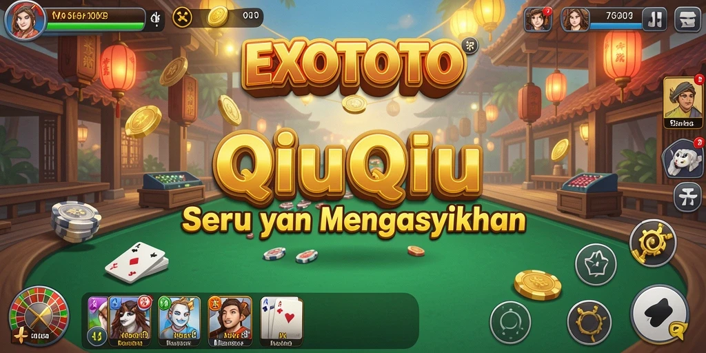 Screenshot gameplay seru dari EXOTOTO, menampilkan keterampilan QiuQiu.