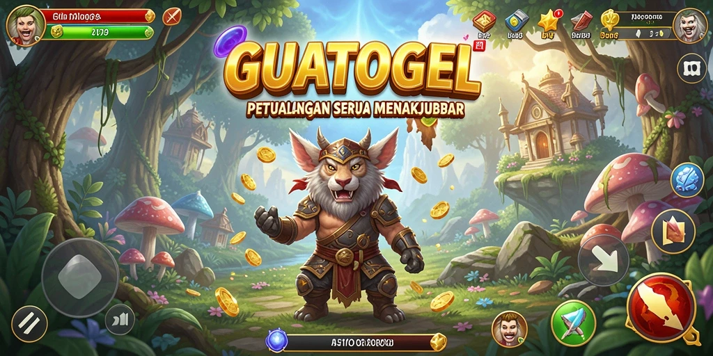 Tampilan gameplay GUATOGEL yang menakjubkan di dunia petualangan.