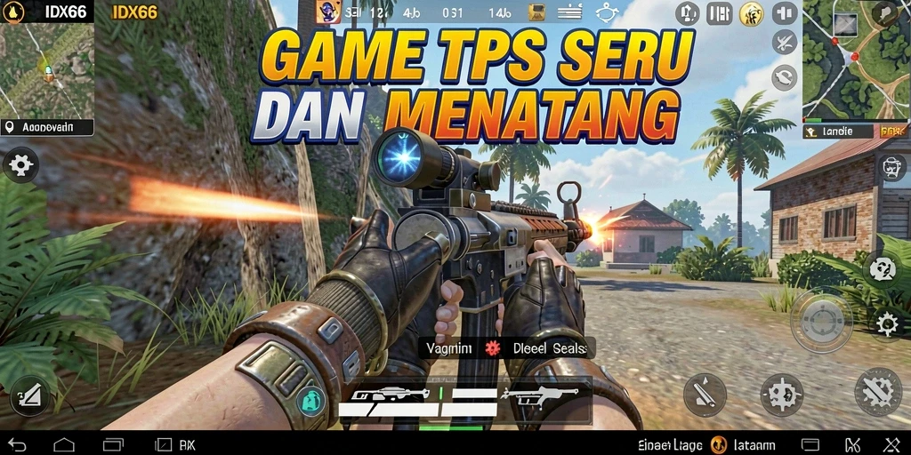 Tampilan gameplay seru dari IDX66 dengan aksi TPS mendebarkan.