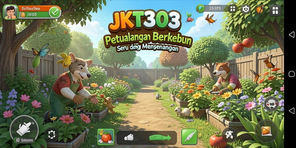 Tampilan gameplay pertanian yang mengasyikkan dan penuh warna.