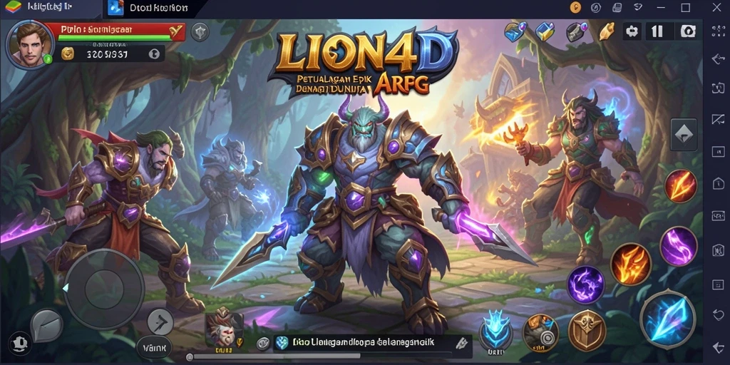 Tampilan gameplay LION4D yang memukau dan penuh aksi.