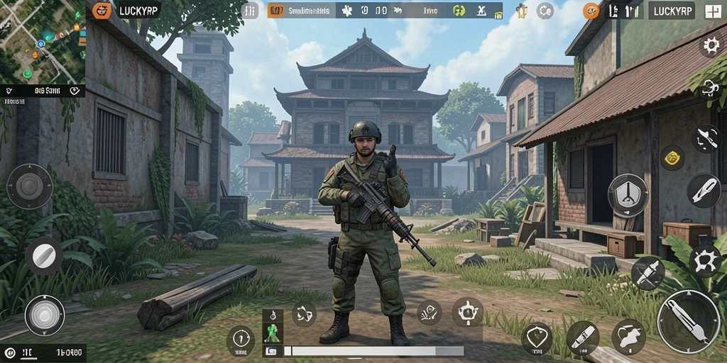 Tampilan gameplay LUCKYRP yang realistis dan menyenangkan.