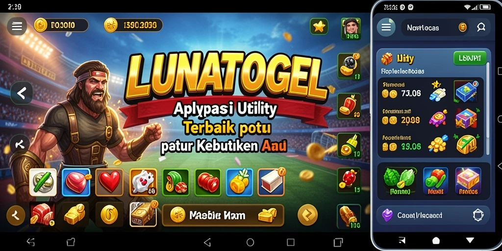 Tampilan antarmuka aplikasi LUNATOGEL yang intuitif dan mudah dipahami.