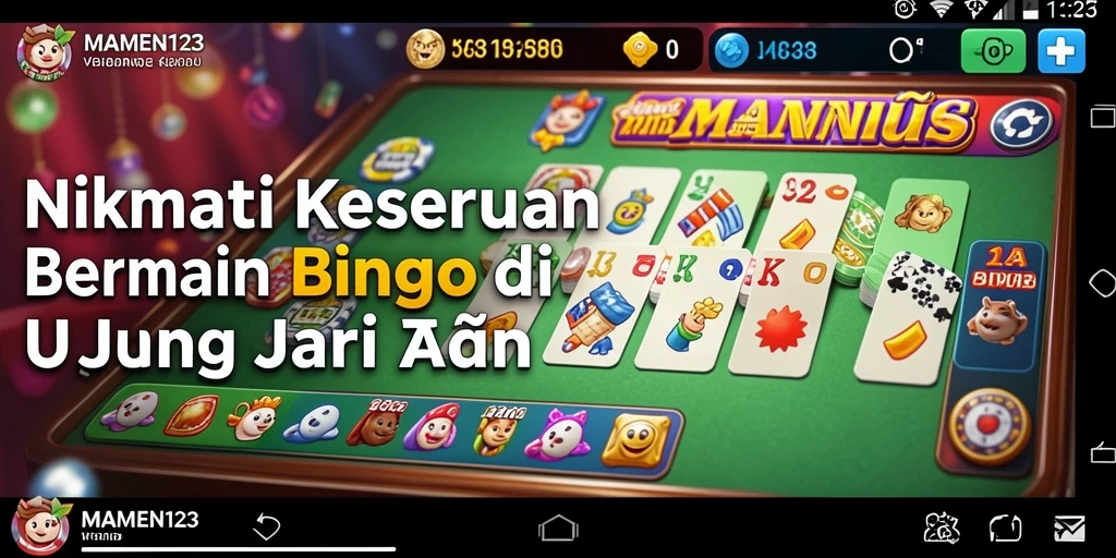 Screenshot gameplay MAMEN123 yang menampilkan suasana seru permainan Bingo.