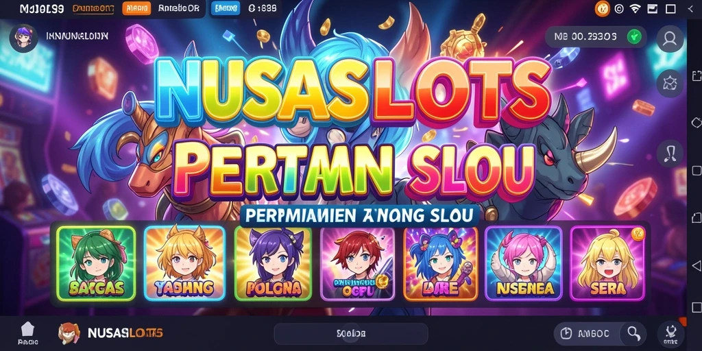 Tampilan menarik dari gameplay NUSASLOTS bertema Anime.