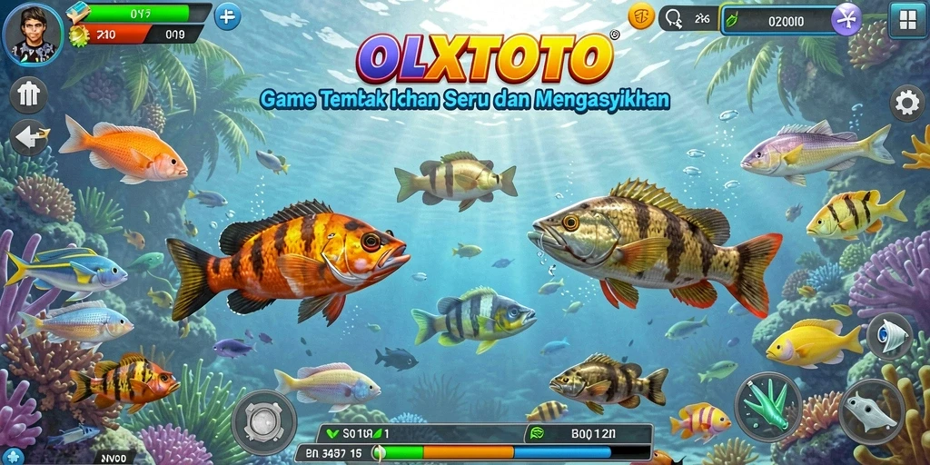Tampilan gameplay Tembak Ikan yang penuh aksi dan warna.