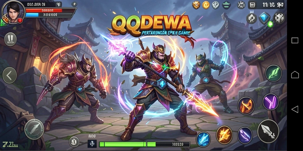 Screenshot gameplay bertarung seru di QQDEWA.