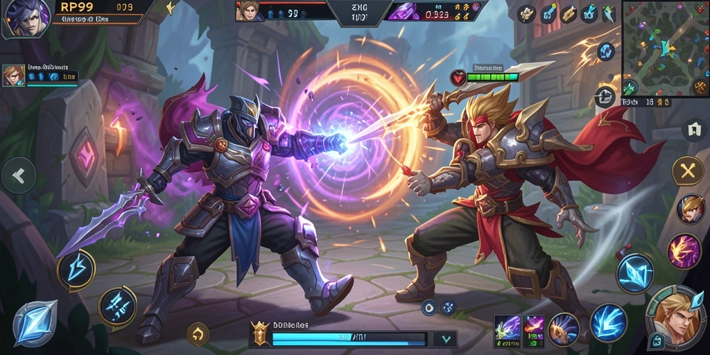 Tampilan gameplay seru RP99 yang penuh aksi dan strategi.