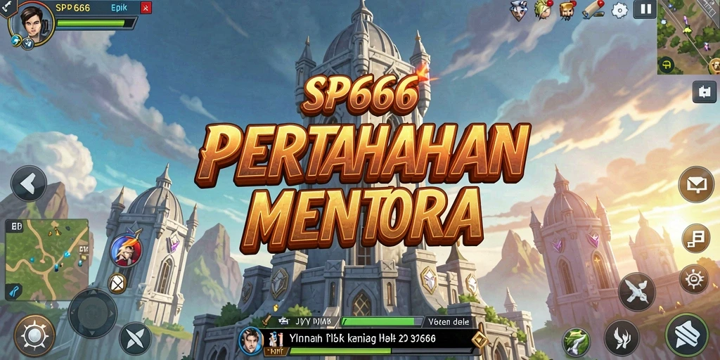 Tangkapan layar dari gameplay SP666 yang menegangkan dalam Tower Defense.