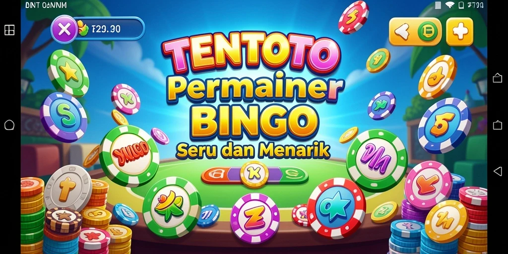 Gameplay seru Bingo di TENTOTO dengan efek visual menarik.