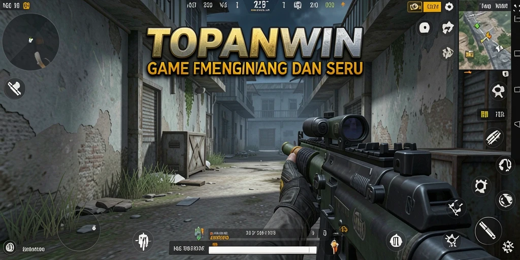 Tangkapan layar menunjukkan aksi seru dalam gameplay FPS TOPANWIN.