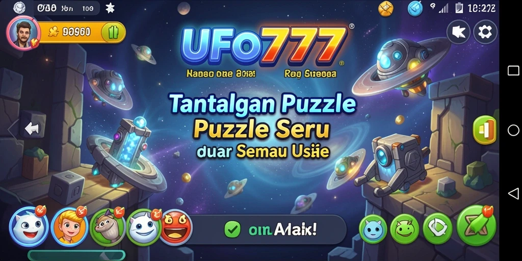 Screenshot UFO777 menampilkan gameplay Puzzle yang mendebarkan dan penuh warna.