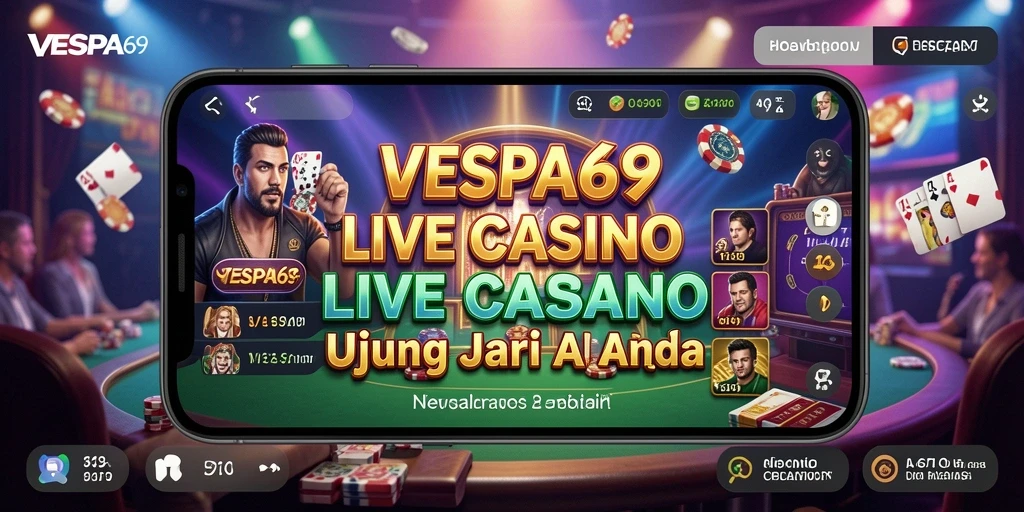 Gameplay seru VESPA69 yang menampilkan dealer langsung dan interaksi pemain.